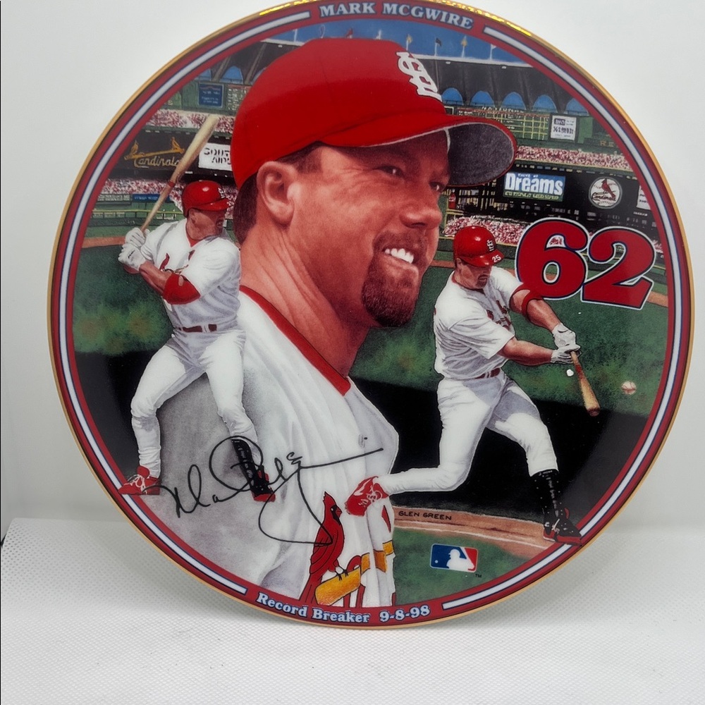 The Bradford Exchange Red and White Baseball Wall Art